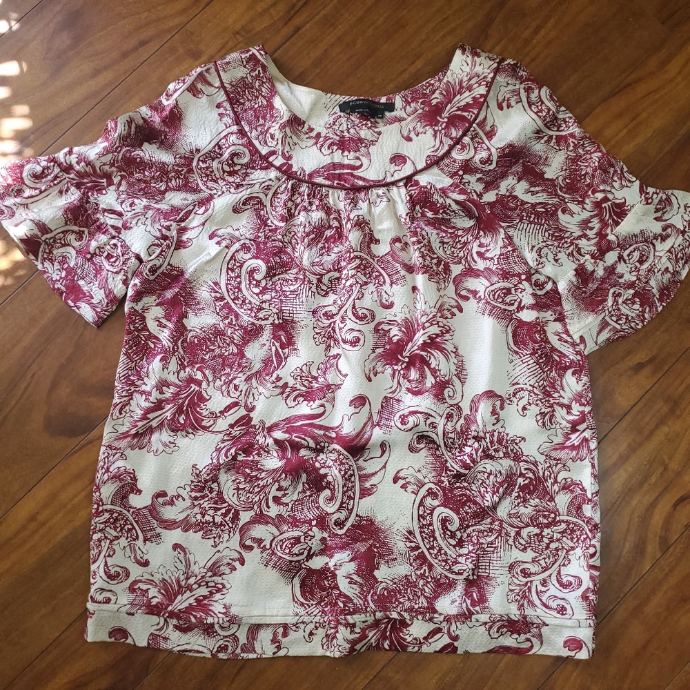 Silk burgundy Blouse